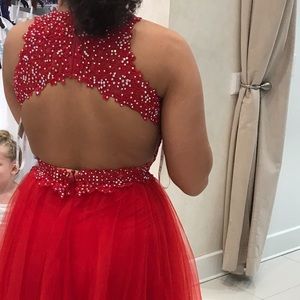 Red prom dress